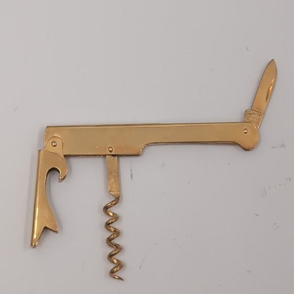 (3) Gold Plated Vintage E. Barry Wine Key Corkscrews w/ Original Cases – Italy - Picture 2 of 3